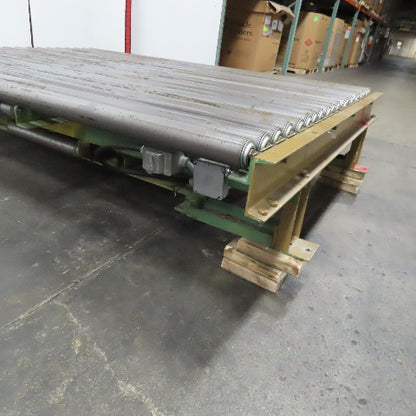82" BF x 60" OAL Power Roller Conveyor 230/460V 3Ph 17.5FPM Needs Belt