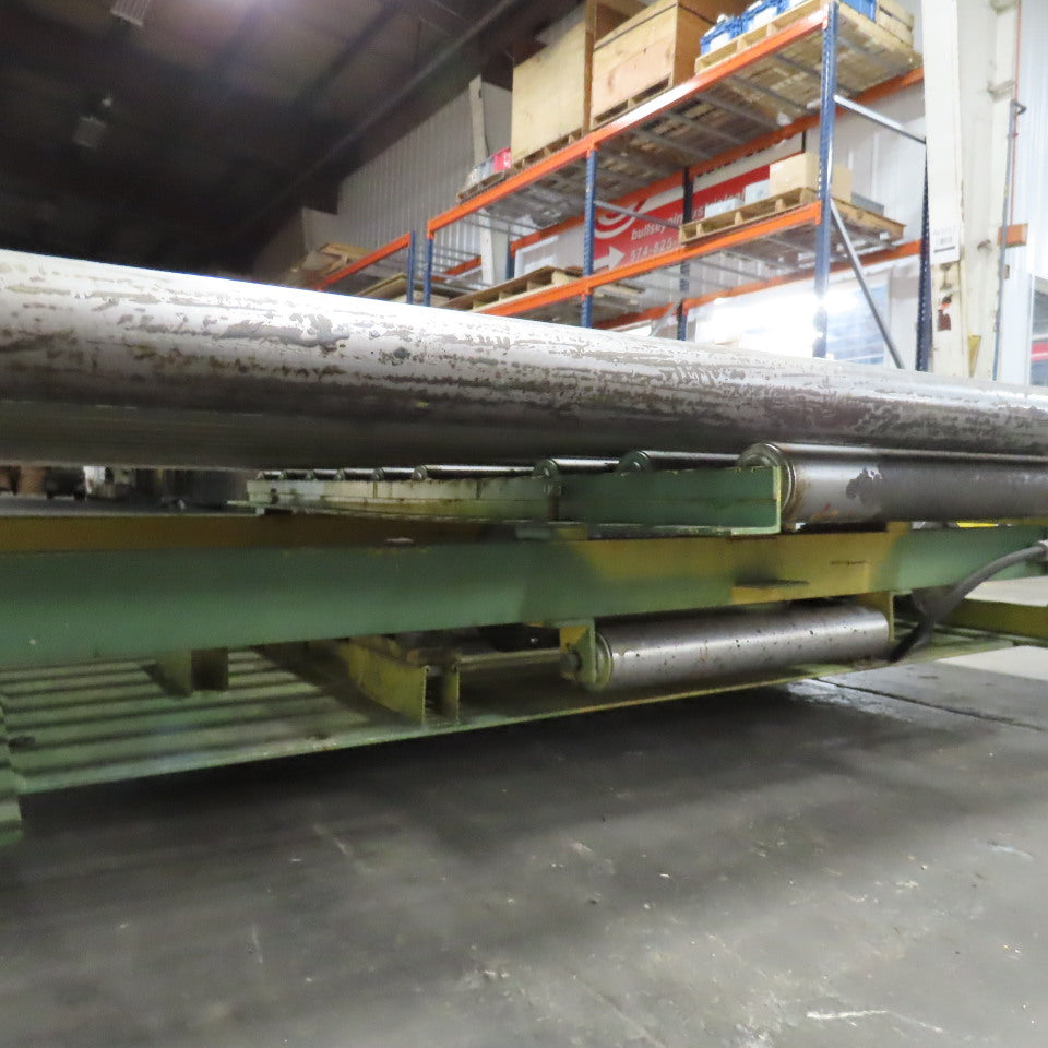 82" BF x 60" OAL Power Roller Conveyor 230/460V 3Ph 17.5FPM Needs Belt