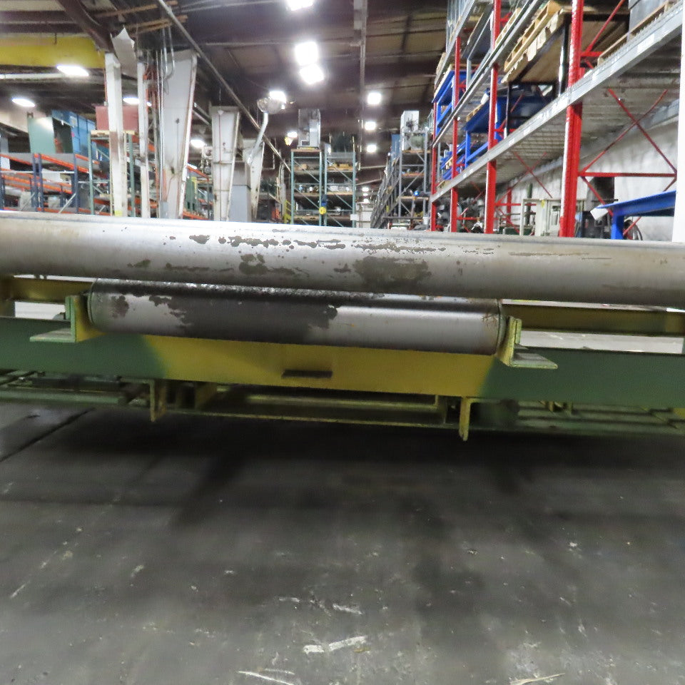 82" BF x 60" OAL Power Roller Conveyor 230/460V 3Ph 17.5FPM Needs Belt