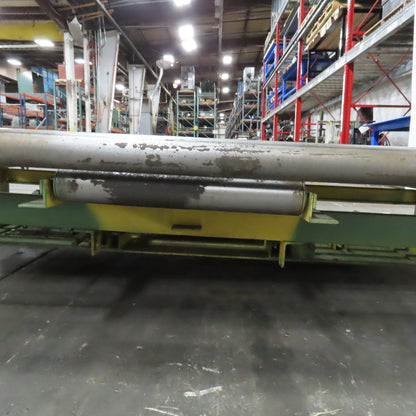 82" BF x 60" OAL Power Roller Conveyor 230/460V 3Ph 17.5FPM Needs Belt