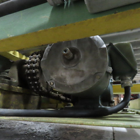82" BF x 60" OAL Power Roller Conveyor 230/460V 3Ph 17.5FPM Needs Belt