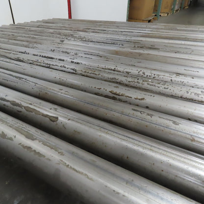 82" BF x 60" OAL Power Roller Conveyor 230/460V 3Ph 17.5FPM Needs Belt