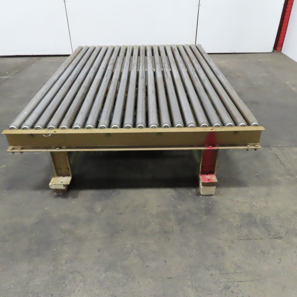 82" BF x 60" OAL Power Roller Conveyor 230/460V 3Ph 17.5FPM Needs Belt