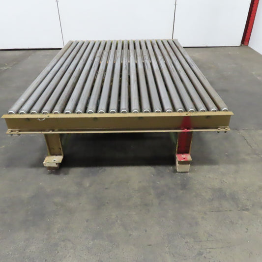 82" BF x 60" OAL Power Roller Conveyor 230/460V 3Ph 17.5FPM Needs Belt
