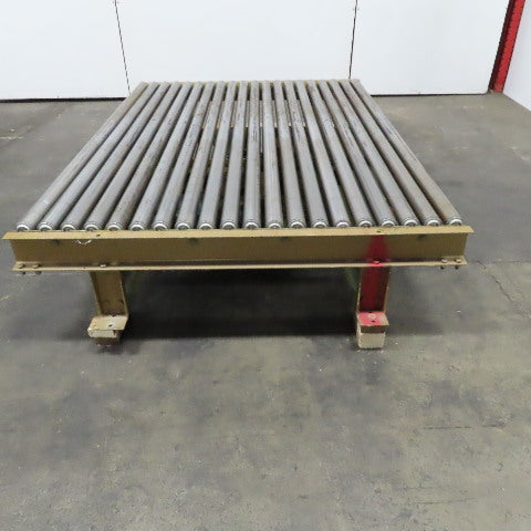 82" BF x 60" OAL Power Roller Conveyor 230/460V 3Ph 17.5FPM Needs Belt