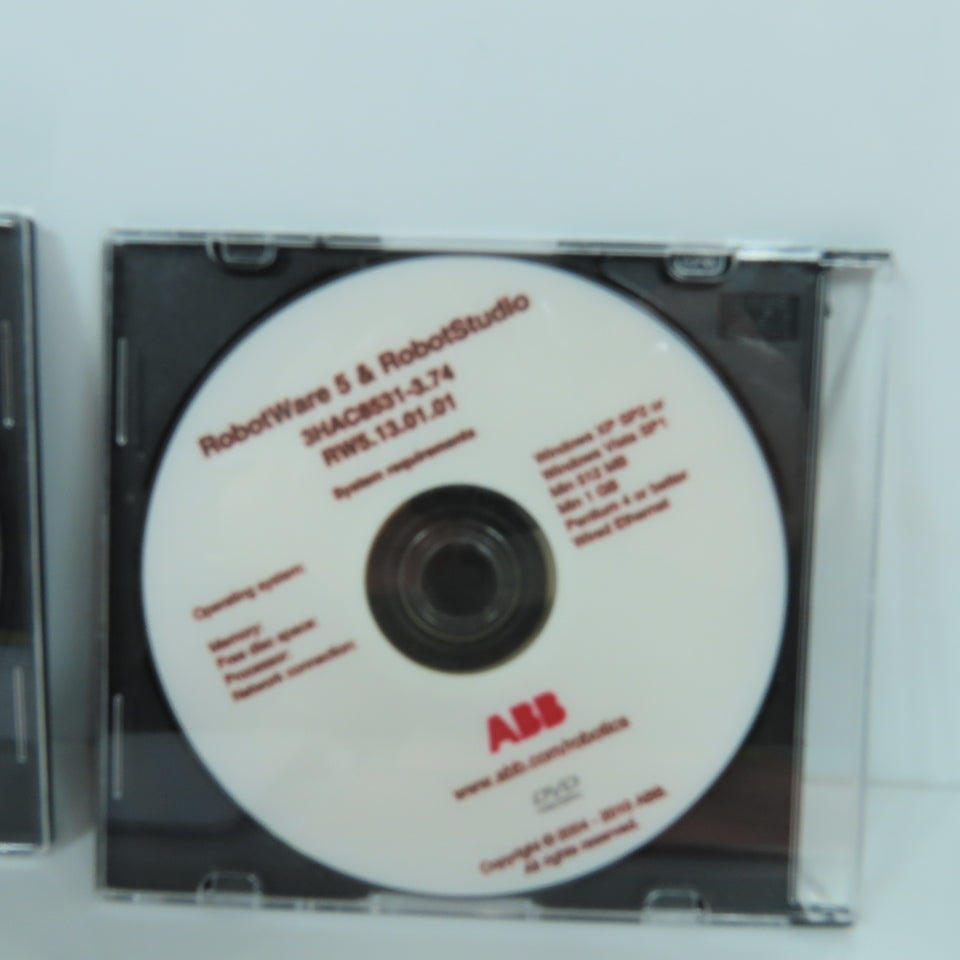 ABB RobotWare 5 & RobotStudio Software 3HAC8531-3.7 RW5.13.01.01