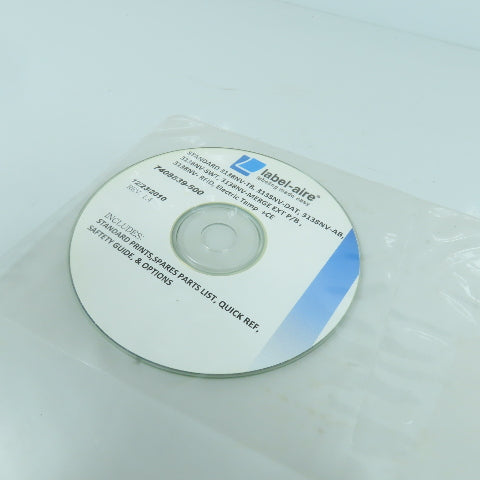 Label-aire 7408839-600 Rev 1.4 Standard 3138NV Prints, Parts List, (DVD)