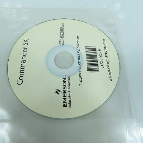 Control Techniques 0472-0003-09 Commander SK Documentation & PC Software