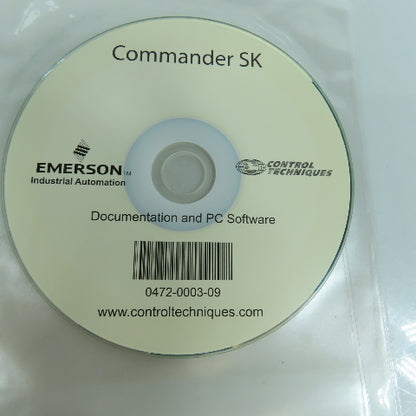 Control Techniques 0472-0003-09 Commander SK Documentation & PC Software