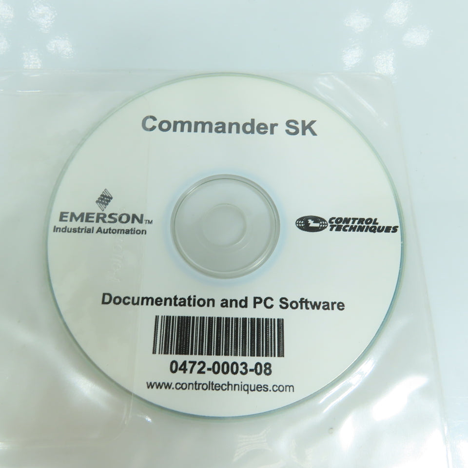Control Techniques 0472-0003-08 Commander SK Documentation & PC Software