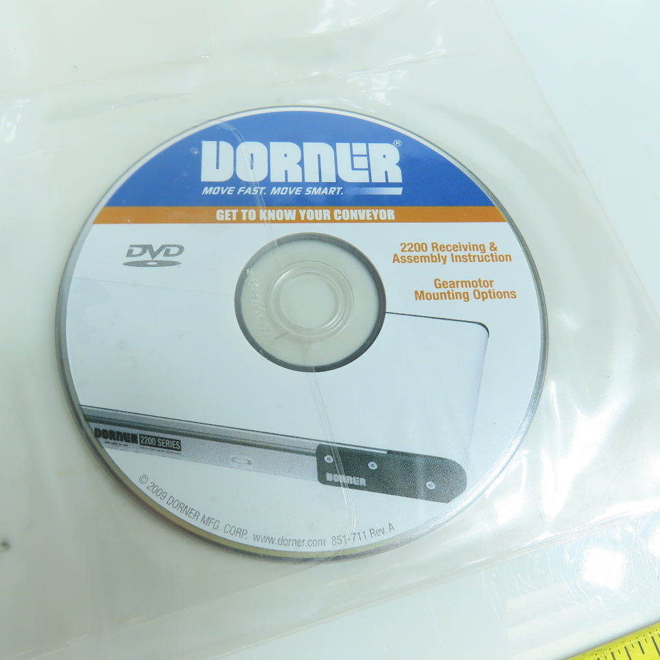 Dorner 2200 Receiving & Assembly Instruction, Gearmotor Mounting Options (DVD)