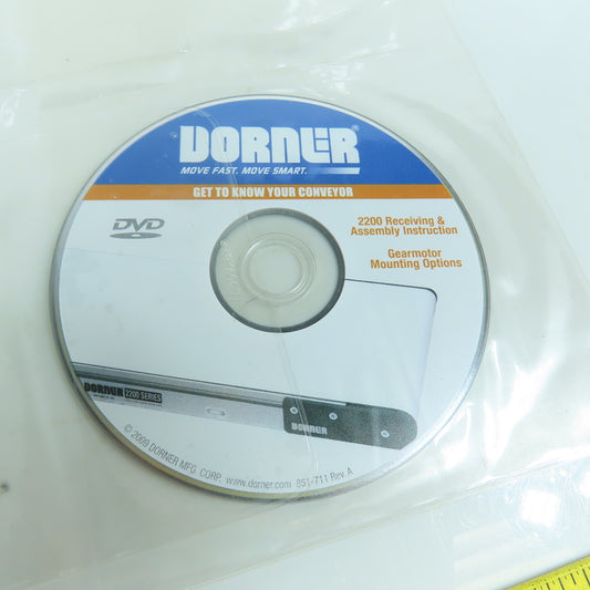 Dorner 2200 Receiving & Assembly Instruction, Gearmotor Mounting Options (DVD)