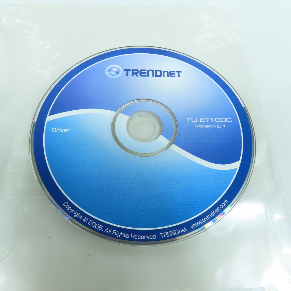 Trendnet TU-ET100C Ver 2.1 Driver DVD