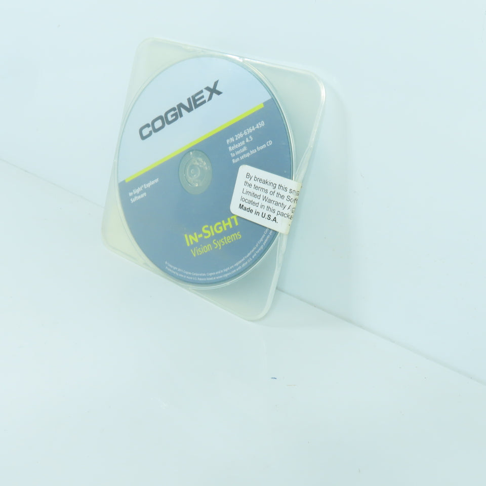 Cognex 206-6364-450 In-Sight Vision Systems Explorer Software (Release 4.5)