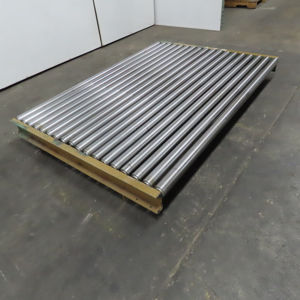 72" x 53" OAL Gravity Roller Conveyor 8-1/2" Tall Belt Drive Capable