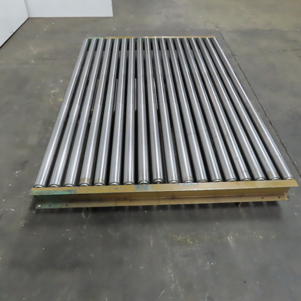 72" x 53" OAL Gravity Roller Conveyor 8-1/2" Tall Belt Drive Capable