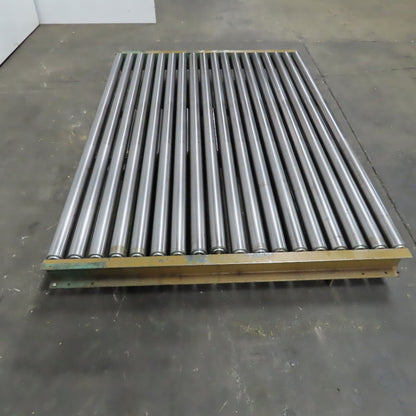 72" x 53" OAL Gravity Roller Conveyor 8-1/2" Tall Belt Drive Capable