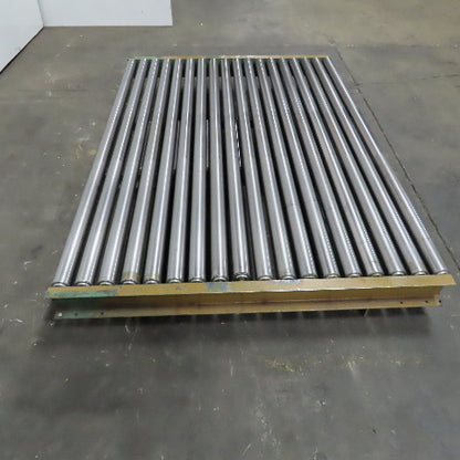 72" x 53" OAL Gravity Roller Conveyor 8-1/2" Tall Belt Drive Capable