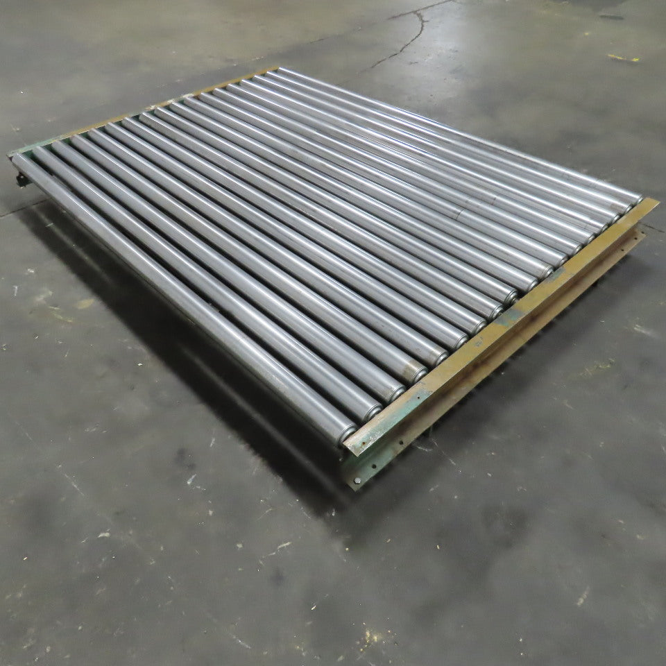 72" x 53" OAL Gravity Roller Conveyor 8-1/2" Tall Belt Drive Capable