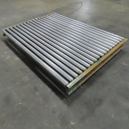 72" x 53" OAL Gravity Roller Conveyor 8-1/2" Tall Belt Drive Capable