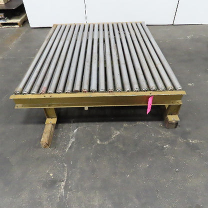 70" x 60" Powered Roller Conveyor 230/460V 3Ph 18FPM Needs Belt