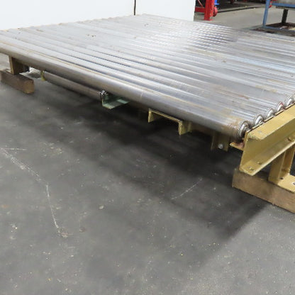 70" x 60" Powered Roller Conveyor 230/460V 3Ph 18FPM Needs Belt