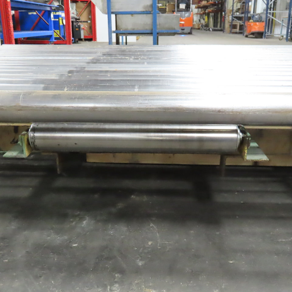 70" x 60" Powered Roller Conveyor 230/460V 3Ph 18FPM Needs Belt