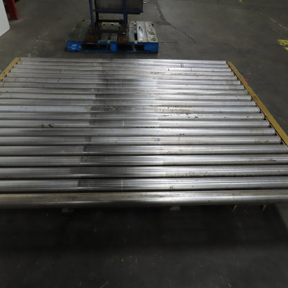 70" x 60" Powered Roller Conveyor 230/460V 3Ph 18FPM Needs Belt