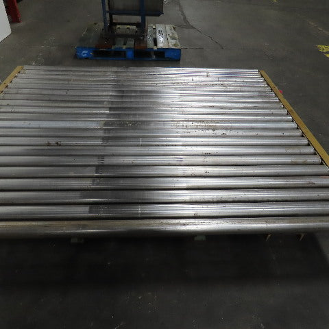 70" x 60" Powered Roller Conveyor 230/460V 3Ph 18FPM Needs Belt