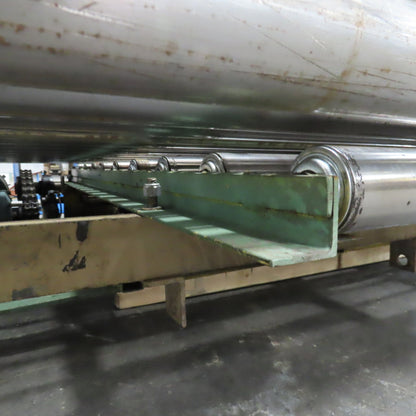 70" x 60" Powered Roller Conveyor 230/460V 3Ph 18FPM Needs Belt