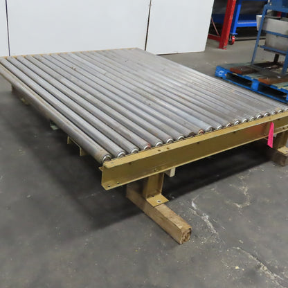 70" x 60" Powered Roller Conveyor 230/460V 3Ph 18FPM Needs Belt