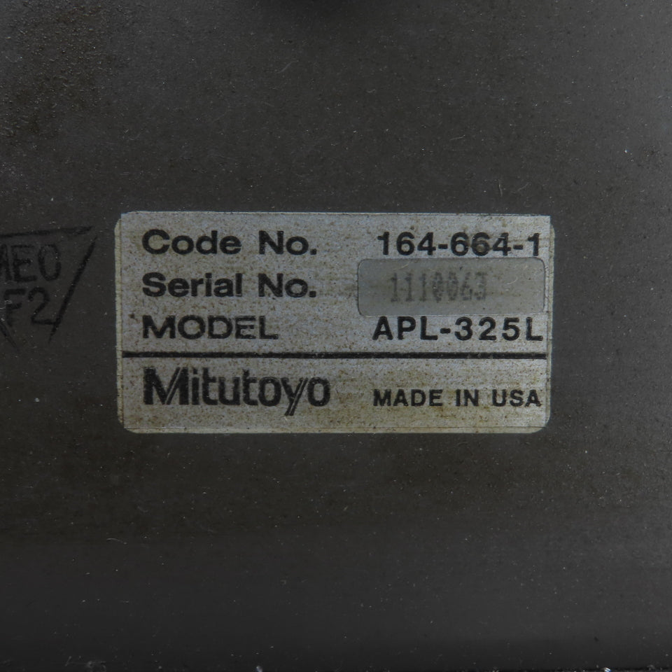 Mitutoyo APL-325L 2-Axis Digital Readout Console Display 120VAC W/Cord (Works)