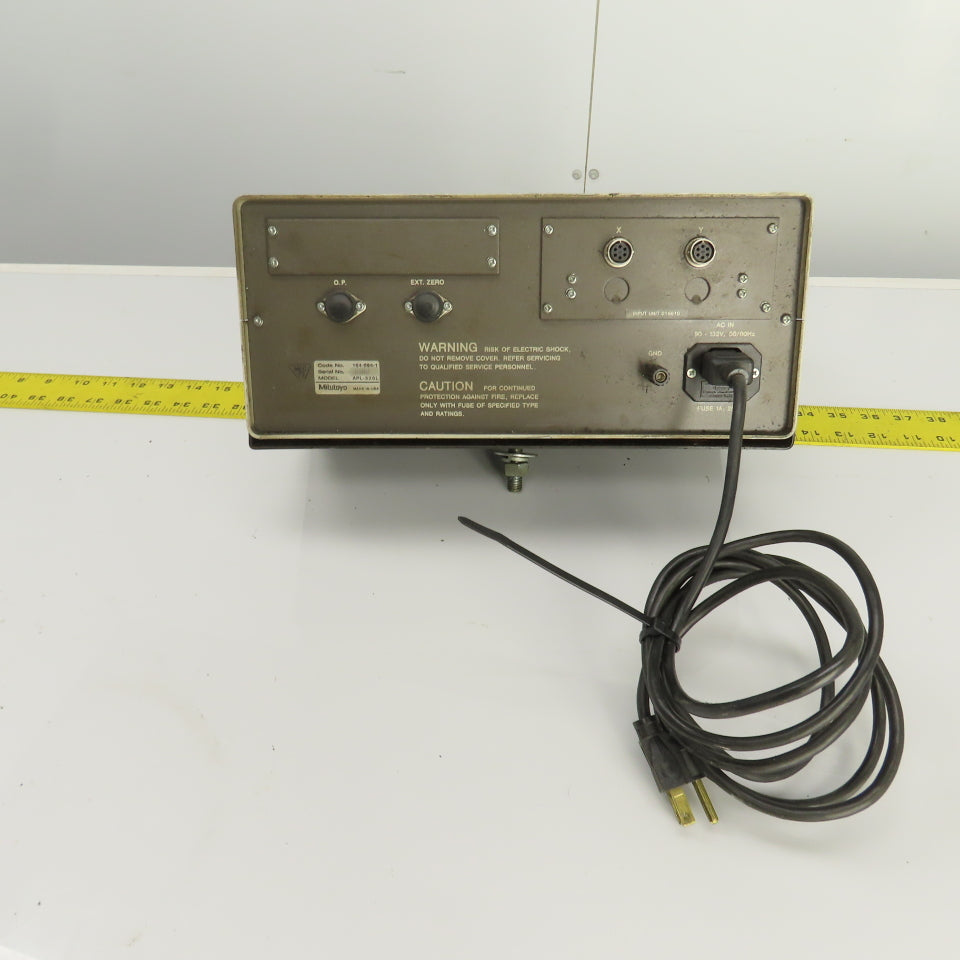 Mitutoyo APL-325L 2-Axis Digital Readout Console Display 120VAC W/Cord (Works)