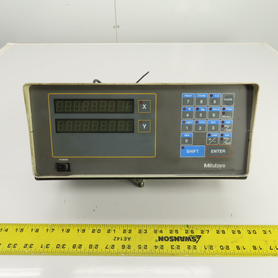 Mitutoyo APL-325L 2-Axis Digital Readout Console Display 120VAC W/Cord (Works)
