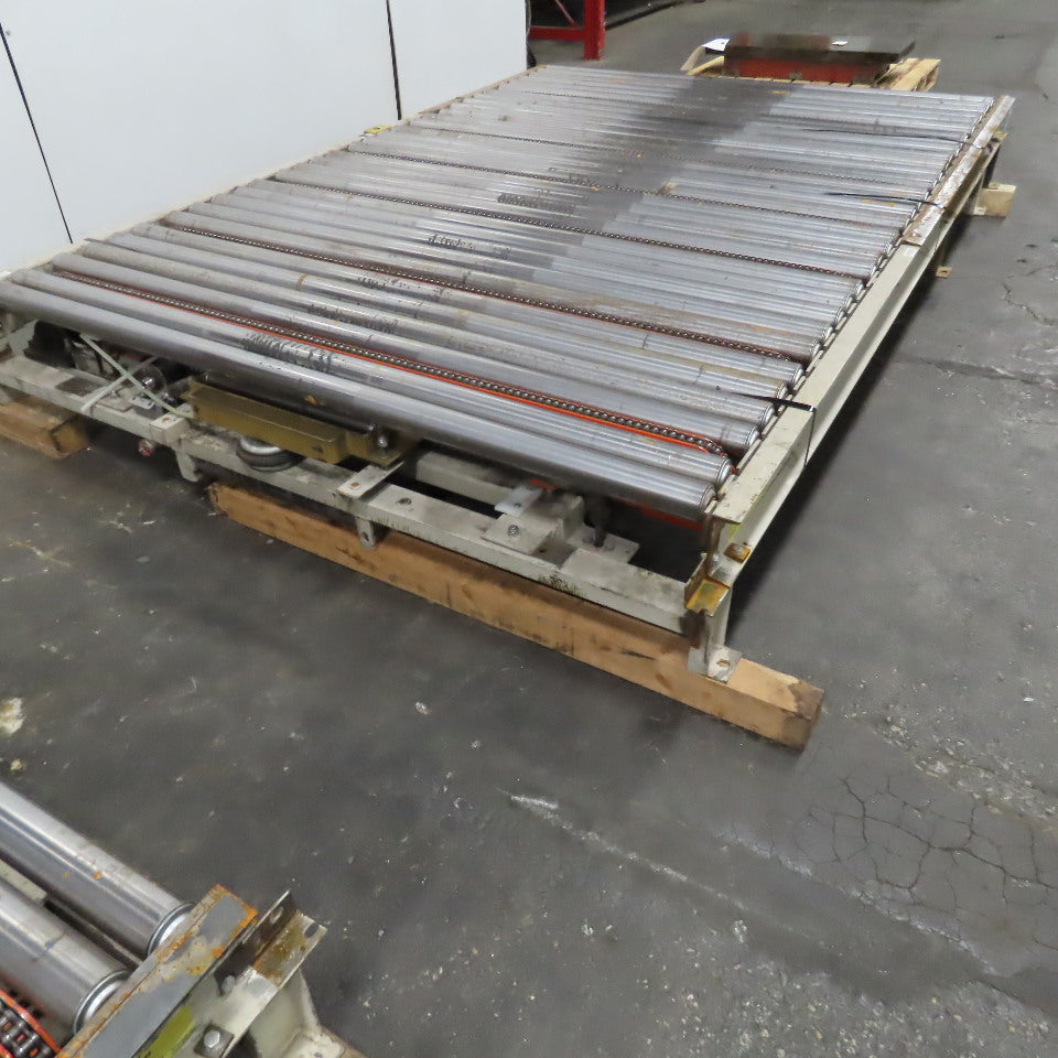 71" x 108" Gravity Roller Diverting Conveyor 230/460V Belt Drive Capable