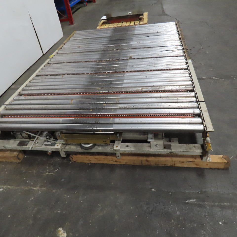 71" x 108" Gravity Roller Diverting Conveyor 230/460V Belt Drive Capable