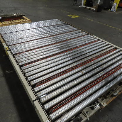 71" x 108" Gravity Roller Diverting Conveyor 230/460V Belt Drive Capable