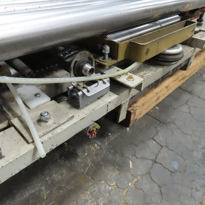 71" x 108" Gravity Roller Diverting Conveyor 230/460V Belt Drive Capable