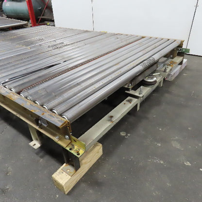 71" x 108" Gravity Roller Diverting Conveyor 230/460V Belt Drive Capable
