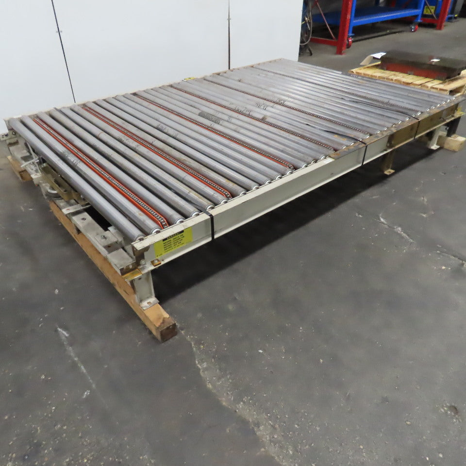 71" x 108" Gravity Roller Diverting Conveyor 230/460V Belt Drive Capable
