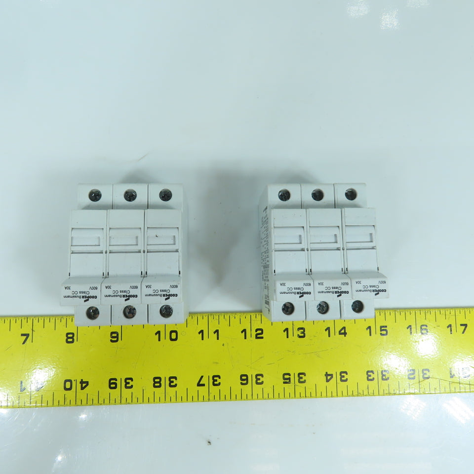 Cooper Bussmann CHCC 30A 600V Fuse Holder 3-Pole Lot Of 2