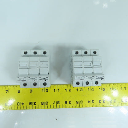 Cooper Bussmann CHCC 30A 600V Fuse Holder 3-Pole Lot Of 2