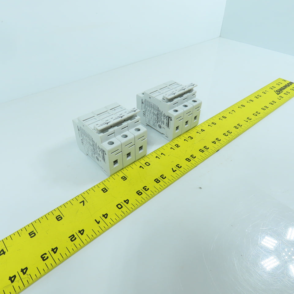 Cooper Bussmann CHCC 30A 600V Fuse Holder 3-Pole Lot Of 2