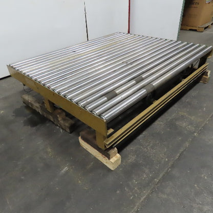 71" BF x 60" Powered Roller Conveyor 208-460V 26FPM Needs Belt