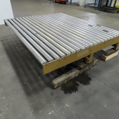 71" BF x 60" Powered Roller Conveyor 208-460V 26FPM Needs Belt