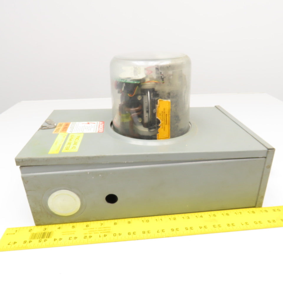 Schlumberger Type SL2S 200CL 480V 3Ph 3W 60Hz 57.6Kh Kilowatt-hour Meter & Base