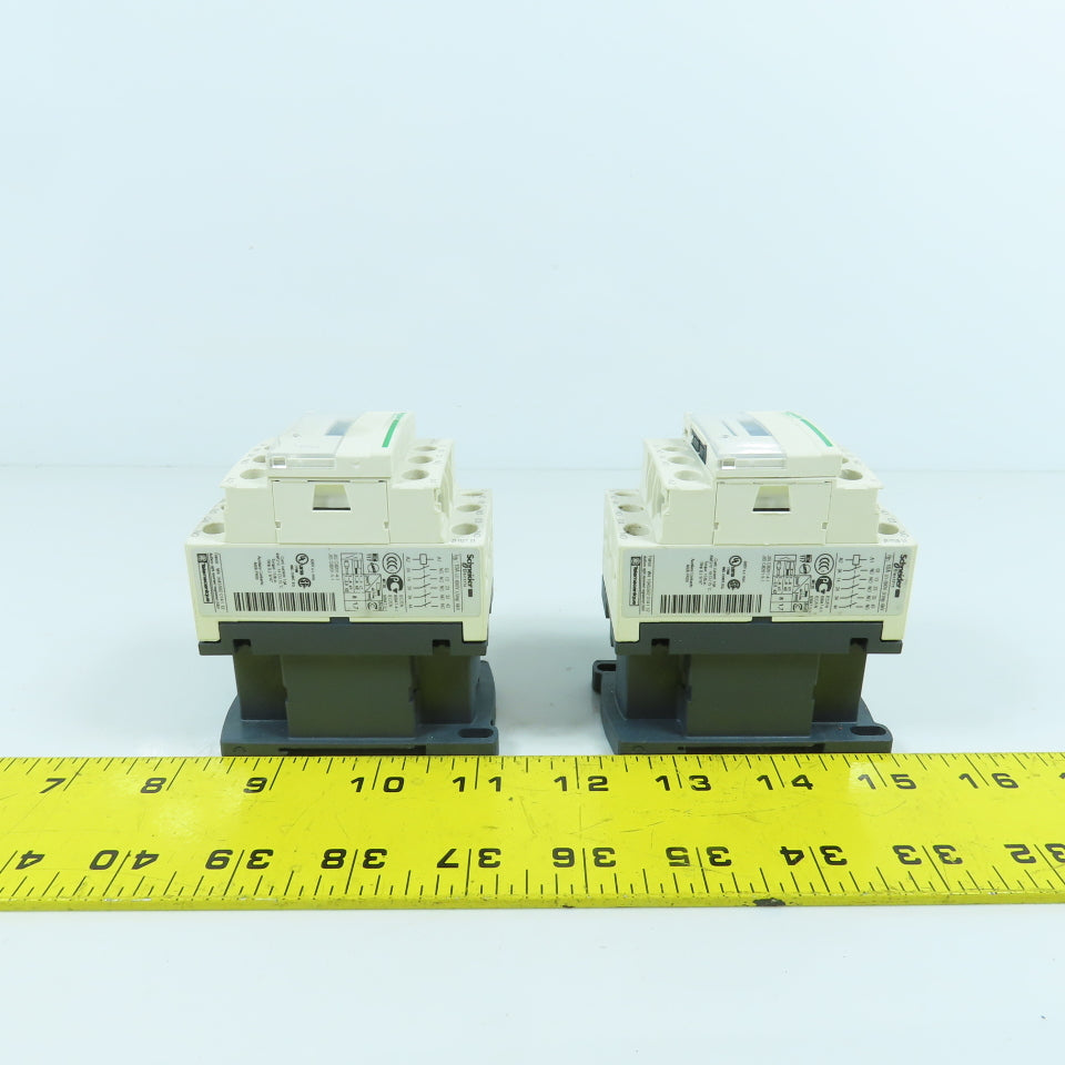 Schneider CAD50 10A Contactor Starter 120V Coil Lot Of 2