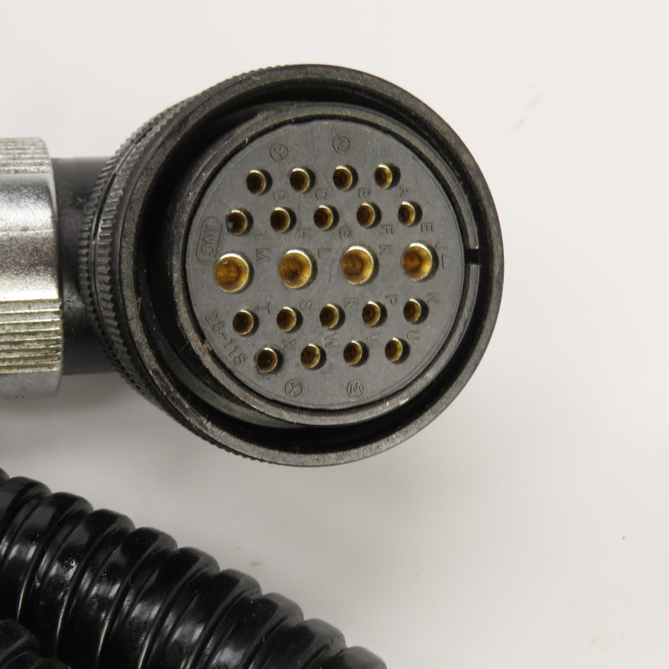 Sinz PT707 MS3106A28-11P 10' 22 Pin Right Angle Female x Straight Male Cordset