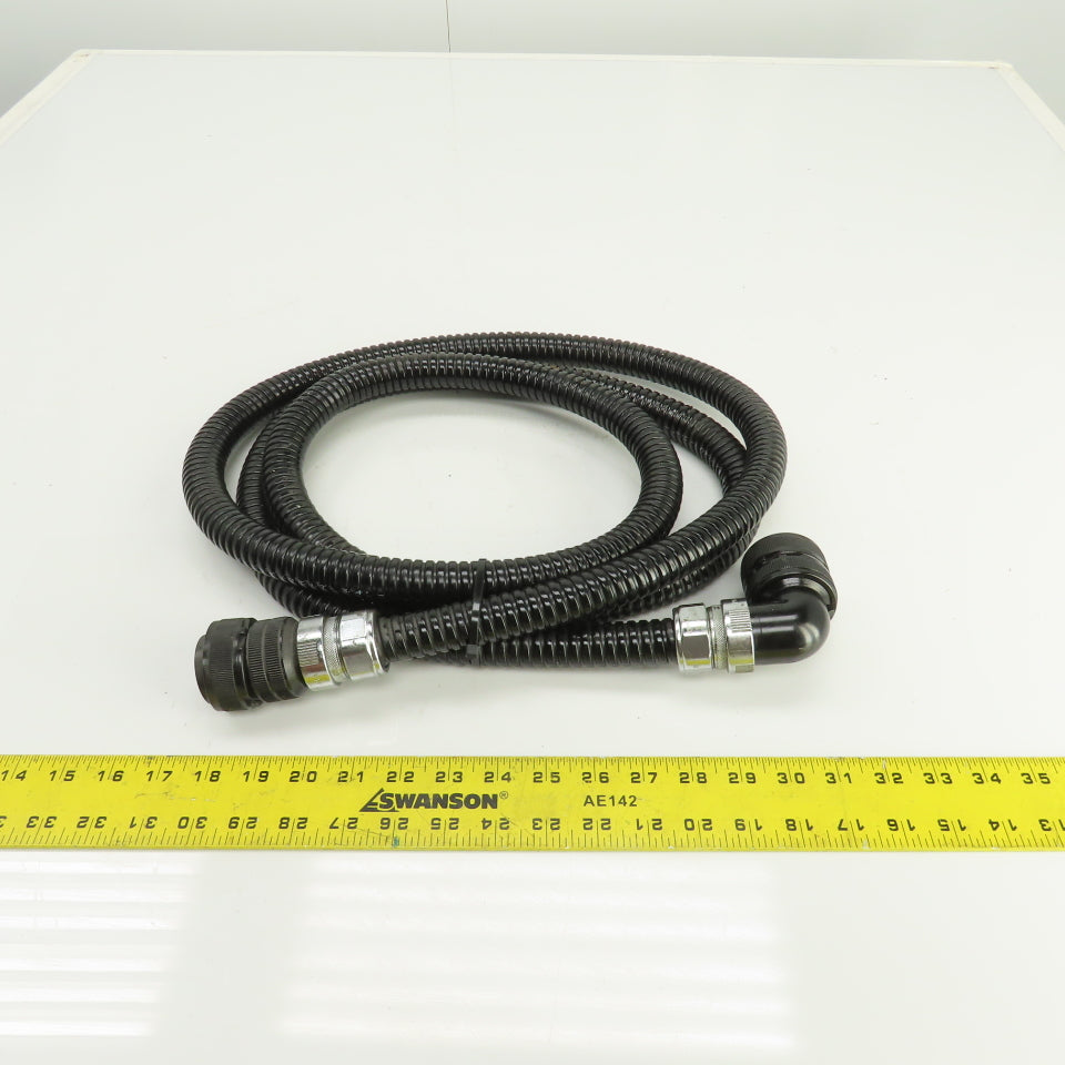 Sinz PT707 MS3106A28-11P 10' 22 Pin Right Angle Female x Straight Male Cordset