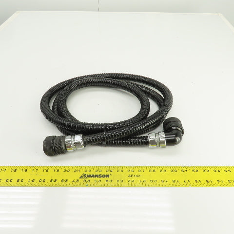 Sinz PT707 MS3106A28-11P 10' 22 Pin Right Angle Female x Straight Male Cordset